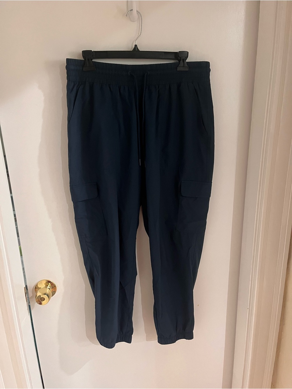 Navy Cargo Jogger Pants